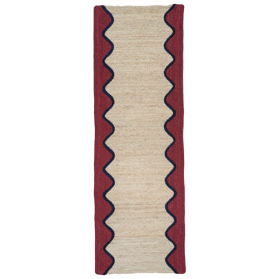 Braided Jute Rug Wave - 61cm x 183cm