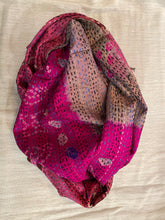 Recycled Silk Sari Scarf Online Pink