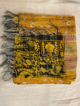 Recycled Silk Sari Scarf Online Yellow/Gold