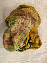 Recycled Silk Sari Scarf Online Yellow/Gold