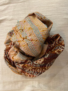 Recycled Silk Sari Scarf Online Earth Tones