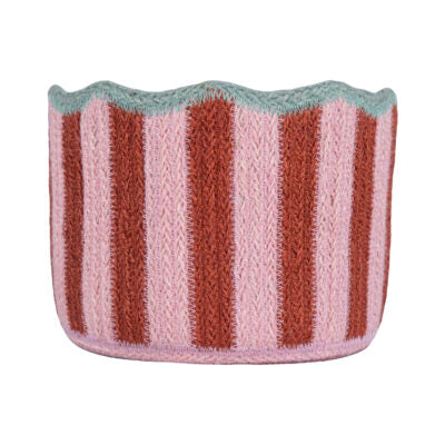Braided Jute Tulip Basket