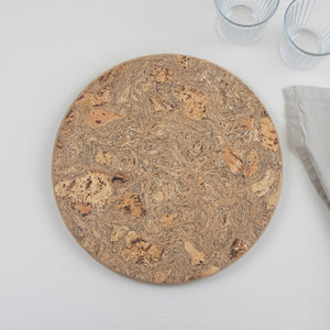 Cork round trivet