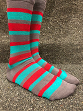 MoSo Bamboo Socks - Stripey (4-7)