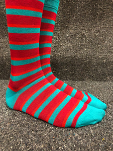 MoSo Bamboo Socks - Stripey (4-7)